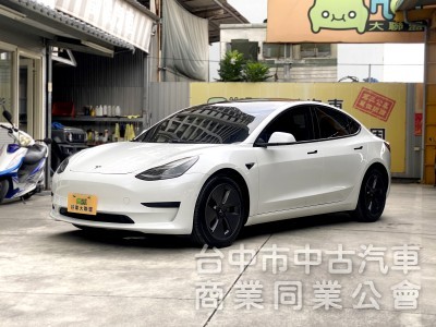 2021 Tesla Model 3 Standard Range Plus　平價入門／原鈑件／第三方認證
