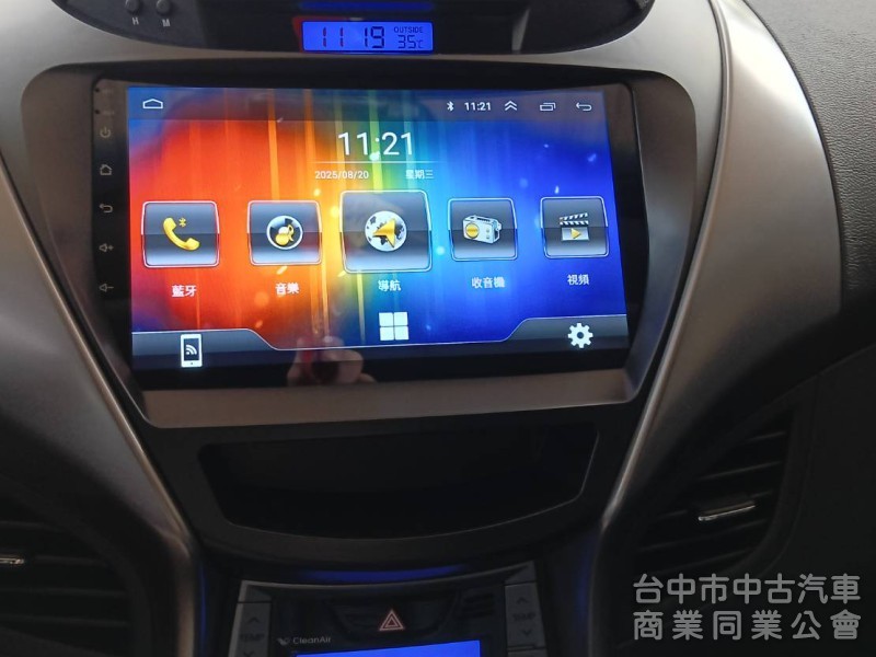 2013年 Hyundai Elantra 1.8 GLS 豪華型 原鈑件 雙區恆溫 影音 倒車顯影 漂亮認證車 可全貸