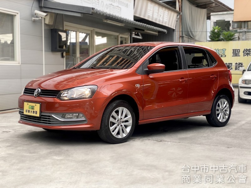 2015 Volkswagen Polo 1.6 HL　原鈑件/原廠保養/實用代步小車/棕色