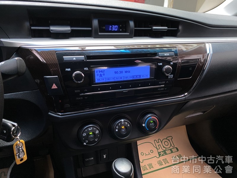 2016 Toyota Corolla Altis 1.8雅緻版　倒車顯影／好開好順／耐操省油／代步實用車
